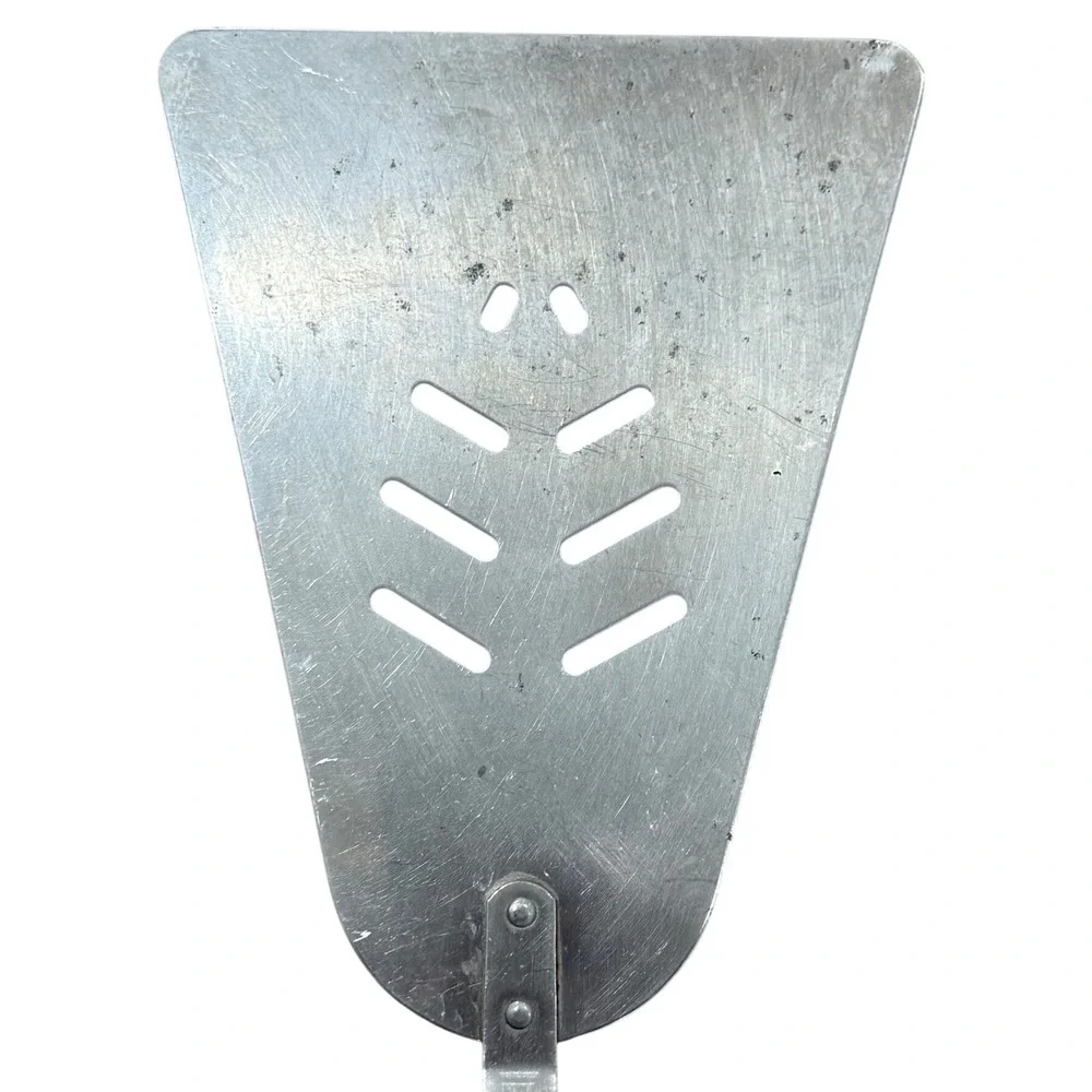 Vintage ACF Stainless Steel Spatula Wood Handle Slotted Turner Kitchen‎ Tool